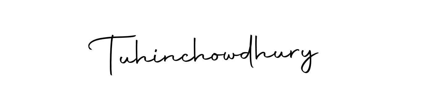 Design your own signature with our free online signature maker. With this signature software, you can create a handwritten (Autography-DOLnW) signature for name Tuhinchowdhury. Tuhinchowdhury signature style 10 images and pictures png