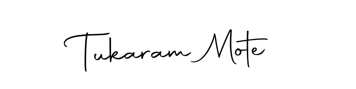 Design your own signature with our free online signature maker. With this signature software, you can create a handwritten (Autography-DOLnW) signature for name Tukaram Mote. Tukaram Mote signature style 10 images and pictures png
