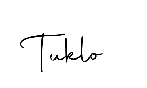 How to make Tuklo name signature. Use Autography-DOLnW style for creating short signs online. This is the latest handwritten sign. Tuklo signature style 10 images and pictures png