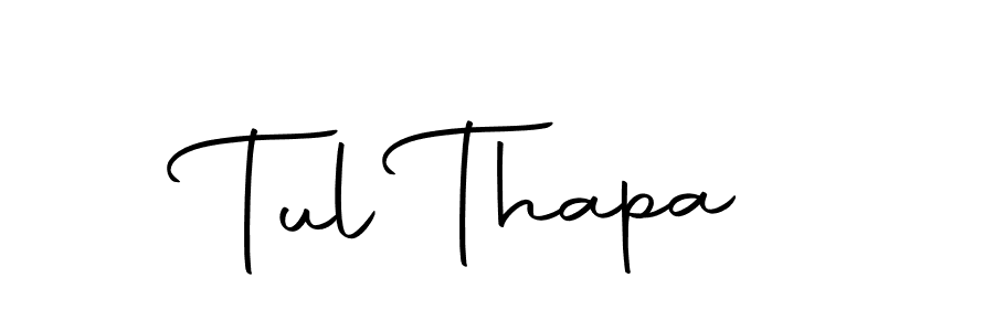Make a beautiful signature design for name Tul Thapa. With this signature (Autography-DOLnW) style, you can create a handwritten signature for free. Tul Thapa signature style 10 images and pictures png