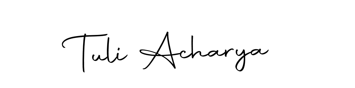 if you are searching for the best signature style for your name Tuli Acharya. so please give up your signature search. here we have designed multiple signature styles  using Autography-DOLnW. Tuli Acharya signature style 10 images and pictures png