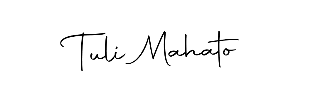 Design your own signature with our free online signature maker. With this signature software, you can create a handwritten (Autography-DOLnW) signature for name Tuli Mahato. Tuli Mahato signature style 10 images and pictures png