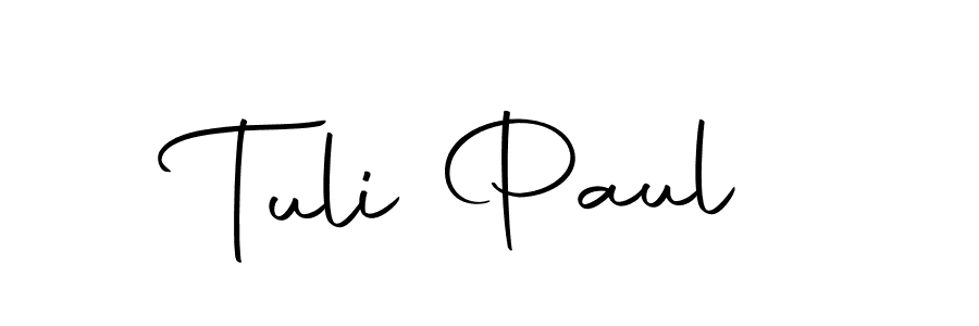 Use a signature maker to create a handwritten signature online. With this signature software, you can design (Autography-DOLnW) your own signature for name Tuli Paul. Tuli Paul signature style 10 images and pictures png