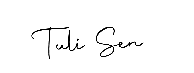 Make a beautiful signature design for name Tuli Sen. With this signature (Autography-DOLnW) style, you can create a handwritten signature for free. Tuli Sen signature style 10 images and pictures png