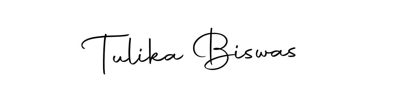 How to make Tulika Biswas name signature. Use Autography-DOLnW style for creating short signs online. This is the latest handwritten sign. Tulika Biswas signature style 10 images and pictures png