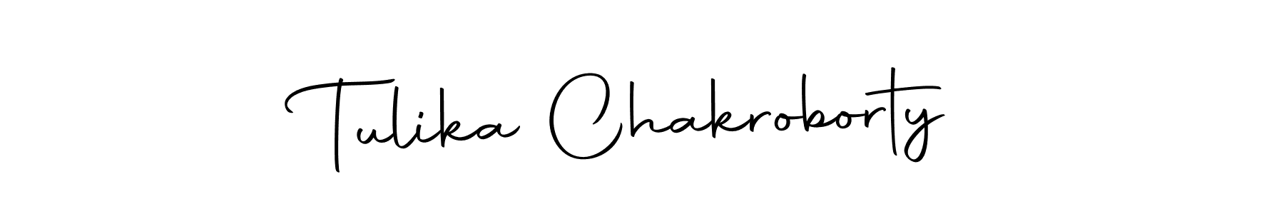 Make a beautiful signature design for name Tulika Chakroborty. With this signature (Autography-DOLnW) style, you can create a handwritten signature for free. Tulika Chakroborty signature style 10 images and pictures png