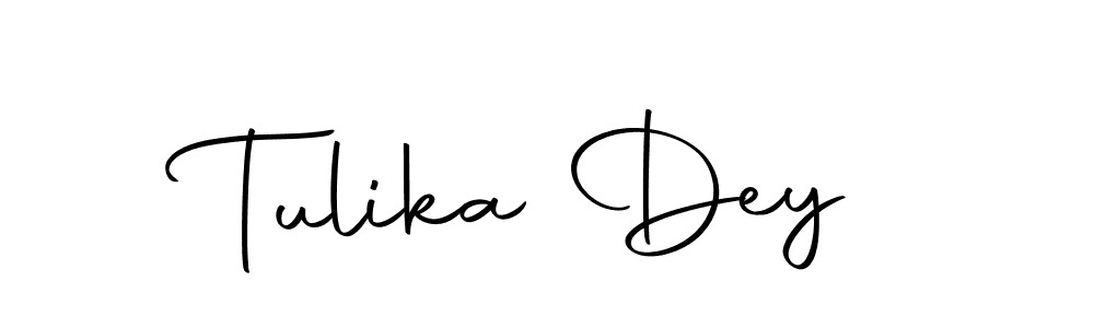 Create a beautiful signature design for name Tulika Dey. With this signature (Autography-DOLnW) fonts, you can make a handwritten signature for free. Tulika Dey signature style 10 images and pictures png