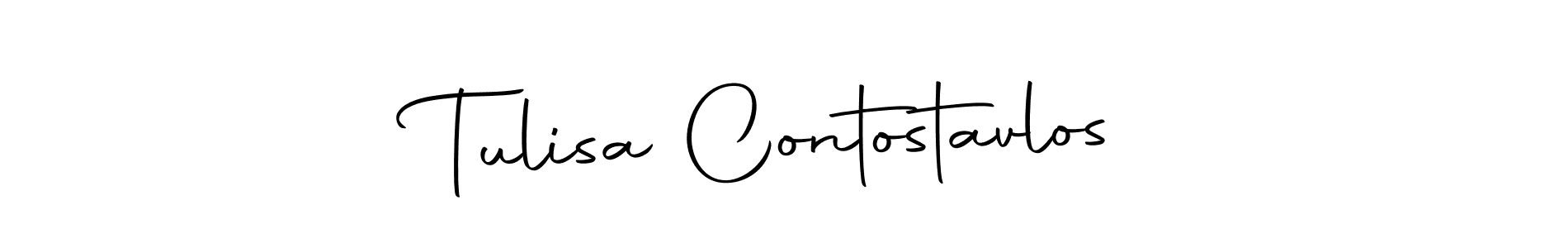 Make a beautiful signature design for name Tulisa Contostavlos. With this signature (Autography-DOLnW) style, you can create a handwritten signature for free. Tulisa Contostavlos signature style 10 images and pictures png