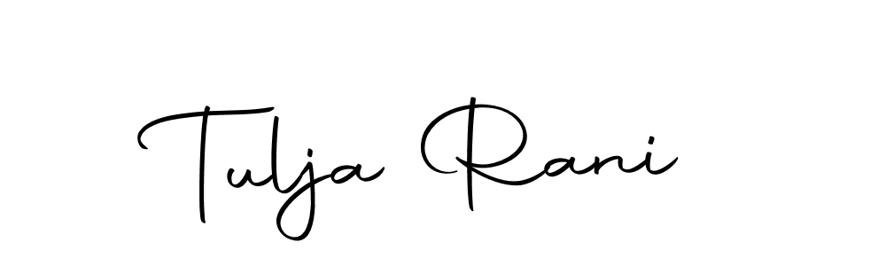 Make a beautiful signature design for name Tulja Rani. Use this online signature maker to create a handwritten signature for free. Tulja Rani signature style 10 images and pictures png