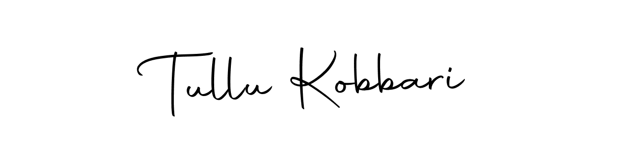 Make a beautiful signature design for name Tullu Kobbari. With this signature (Autography-DOLnW) style, you can create a handwritten signature for free. Tullu Kobbari signature style 10 images and pictures png