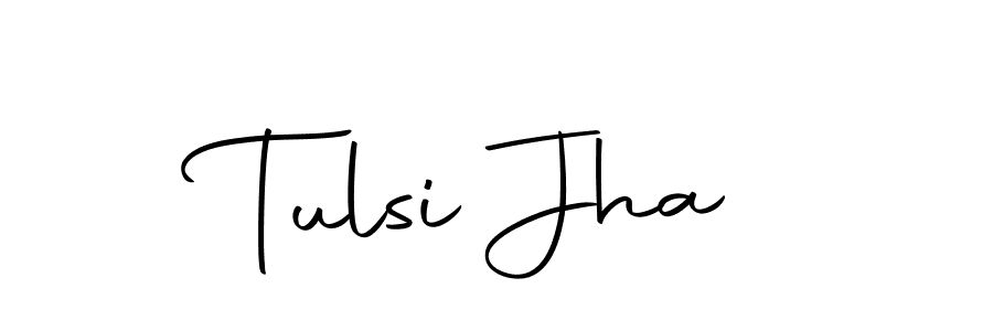 Design your own signature with our free online signature maker. With this signature software, you can create a handwritten (Autography-DOLnW) signature for name Tulsi Jha. Tulsi Jha signature style 10 images and pictures png
