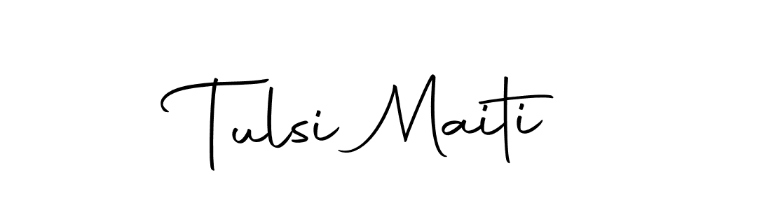 Make a beautiful signature design for name Tulsi Maiti. With this signature (Autography-DOLnW) style, you can create a handwritten signature for free. Tulsi Maiti signature style 10 images and pictures png