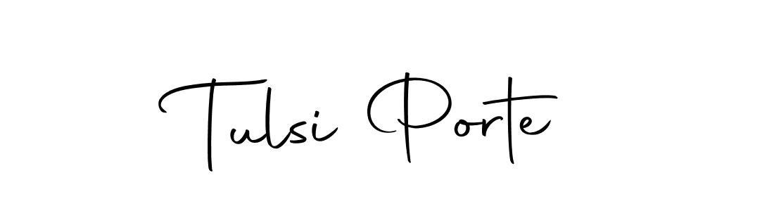Design your own signature with our free online signature maker. With this signature software, you can create a handwritten (Autography-DOLnW) signature for name Tulsi Porte. Tulsi Porte signature style 10 images and pictures png