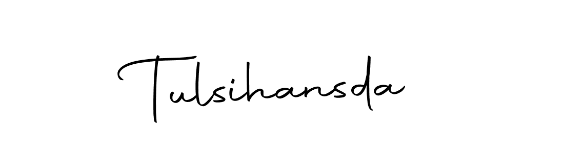 Use a signature maker to create a handwritten signature online. With this signature software, you can design (Autography-DOLnW) your own signature for name Tulsihansda. Tulsihansda signature style 10 images and pictures png