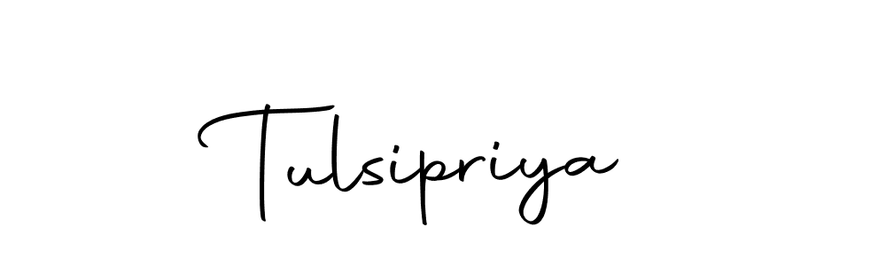 Create a beautiful signature design for name Tulsipriya. With this signature (Autography-DOLnW) fonts, you can make a handwritten signature for free. Tulsipriya signature style 10 images and pictures png