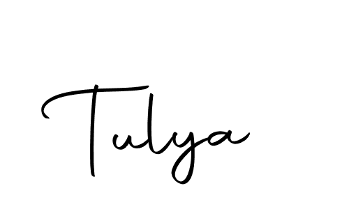 Design your own signature with our free online signature maker. With this signature software, you can create a handwritten (Autography-DOLnW) signature for name Tulya. Tulya signature style 10 images and pictures png