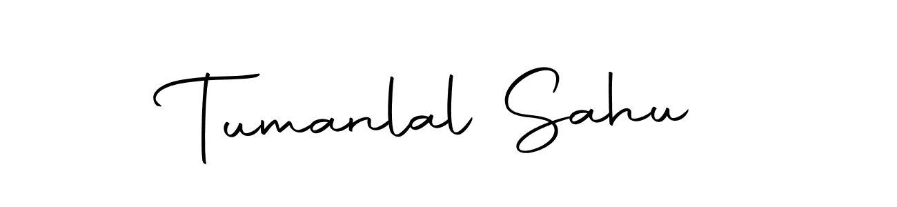 Create a beautiful signature design for name Tumanlal Sahu. With this signature (Autography-DOLnW) fonts, you can make a handwritten signature for free. Tumanlal Sahu signature style 10 images and pictures png