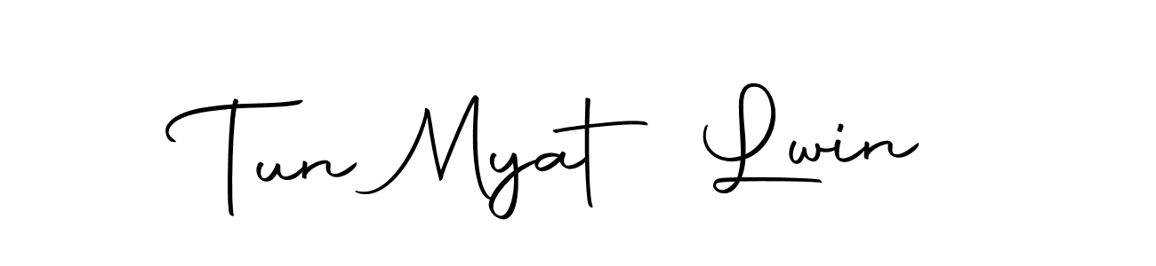 Create a beautiful signature design for name Tun Myat Lwin. With this signature (Autography-DOLnW) fonts, you can make a handwritten signature for free. Tun Myat Lwin signature style 10 images and pictures png