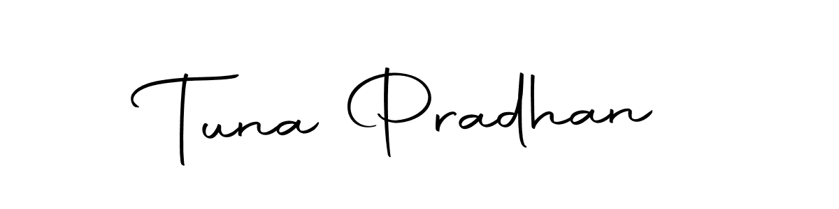 Design your own signature with our free online signature maker. With this signature software, you can create a handwritten (Autography-DOLnW) signature for name Tuna Pradhan. Tuna Pradhan signature style 10 images and pictures png