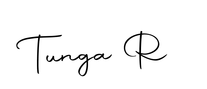 Make a beautiful signature design for name Tunga R. With this signature (Autography-DOLnW) style, you can create a handwritten signature for free. Tunga R signature style 10 images and pictures png
