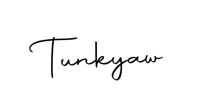 You should practise on your own different ways (Autography-DOLnW) to write your name (Tunkyaw) in signature. don't let someone else do it for you. Tunkyaw signature style 10 images and pictures png