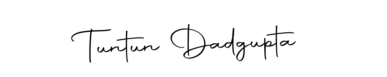 How to make Tuntun Dadgupta name signature. Use Autography-DOLnW style for creating short signs online. This is the latest handwritten sign. Tuntun Dadgupta signature style 10 images and pictures png