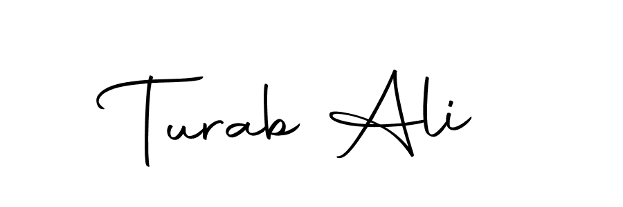 Make a beautiful signature design for name Turab Ali. With this signature (Autography-DOLnW) style, you can create a handwritten signature for free. Turab Ali signature style 10 images and pictures png