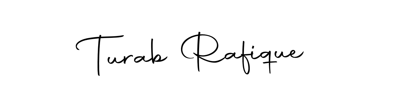 You should practise on your own different ways (Autography-DOLnW) to write your name (Turab Rafique) in signature. don't let someone else do it for you. Turab Rafique signature style 10 images and pictures png