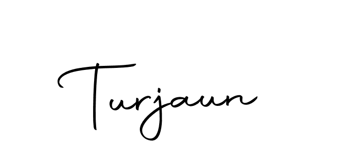 Make a beautiful signature design for name Turjaun. With this signature (Autography-DOLnW) style, you can create a handwritten signature for free. Turjaun signature style 10 images and pictures png