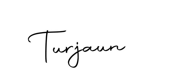 Use a signature maker to create a handwritten signature online. With this signature software, you can design (Autography-DOLnW) your own signature for name Turjaun. Turjaun signature style 10 images and pictures png