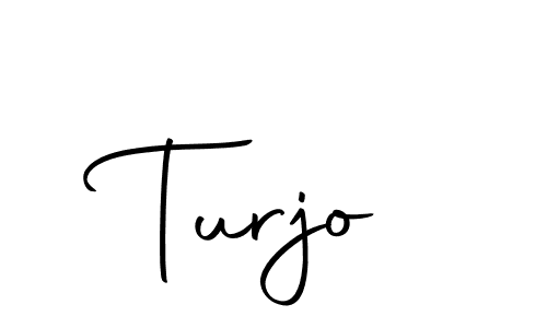 Design your own signature with our free online signature maker. With this signature software, you can create a handwritten (Autography-DOLnW) signature for name Turjo. Turjo signature style 10 images and pictures png