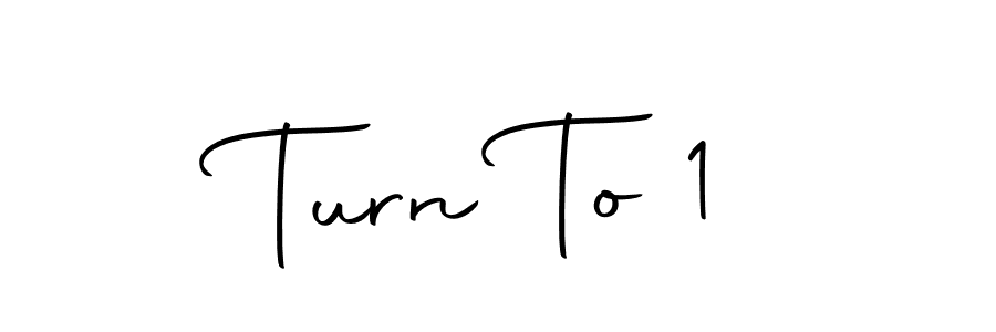 Turn To 1 stylish signature style. Best Handwritten Sign (Autography-DOLnW) for my name. Handwritten Signature Collection Ideas for my name Turn To 1. Turn To 1 signature style 10 images and pictures png