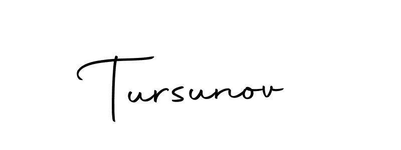 Tursunov stylish signature style. Best Handwritten Sign (Autography-DOLnW) for my name. Handwritten Signature Collection Ideas for my name Tursunov. Tursunov signature style 10 images and pictures png