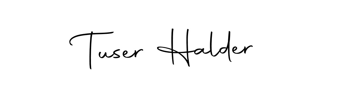 Tuser Halder stylish signature style. Best Handwritten Sign (Autography-DOLnW) for my name. Handwritten Signature Collection Ideas for my name Tuser Halder. Tuser Halder signature style 10 images and pictures png