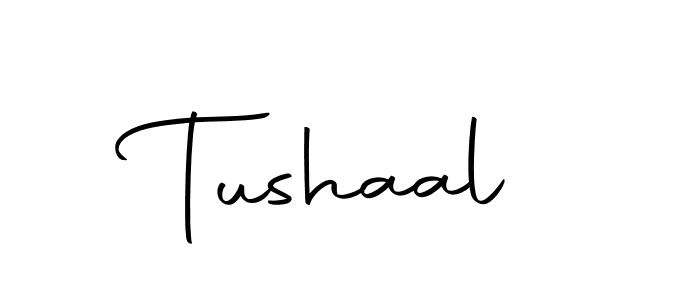 Create a beautiful signature design for name Tushaal. With this signature (Autography-DOLnW) fonts, you can make a handwritten signature for free. Tushaal signature style 10 images and pictures png