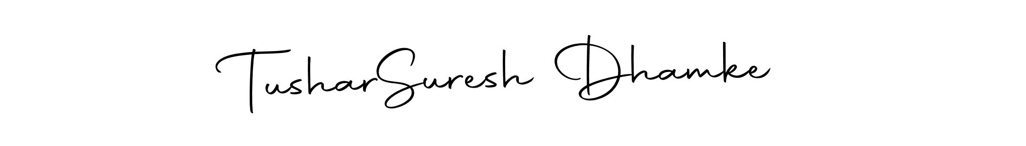 Make a beautiful signature design for name Tushar  Suresh Dhamke. Use this online signature maker to create a handwritten signature for free. Tushar  Suresh Dhamke signature style 10 images and pictures png