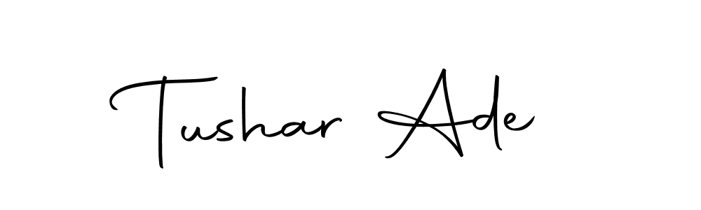 Also You can easily find your signature by using the search form. We will create Tushar Ade name handwritten signature images for you free of cost using Autography-DOLnW sign style. Tushar Ade signature style 10 images and pictures png