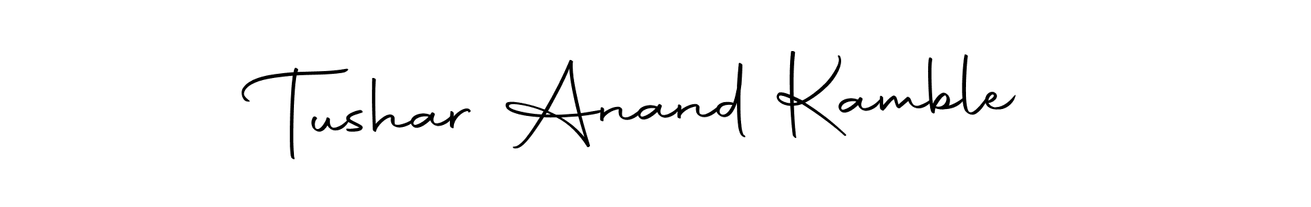 Create a beautiful signature design for name Tushar Anand Kamble. With this signature (Autography-DOLnW) fonts, you can make a handwritten signature for free. Tushar Anand Kamble signature style 10 images and pictures png