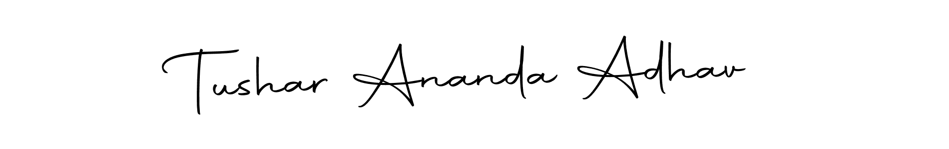 Make a beautiful signature design for name Tushar Ananda Adhav. With this signature (Autography-DOLnW) style, you can create a handwritten signature for free. Tushar Ananda Adhav signature style 10 images and pictures png