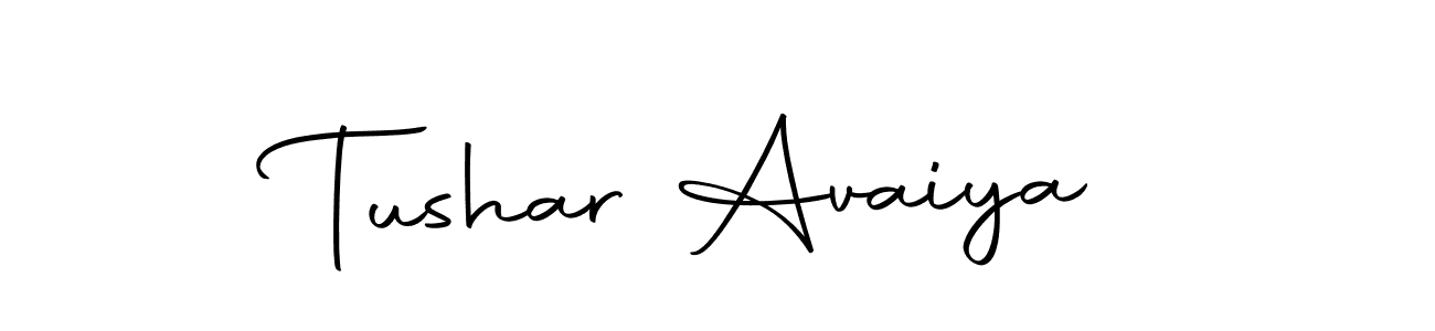 Design your own signature with our free online signature maker. With this signature software, you can create a handwritten (Autography-DOLnW) signature for name Tushar Avaiya. Tushar Avaiya signature style 10 images and pictures png