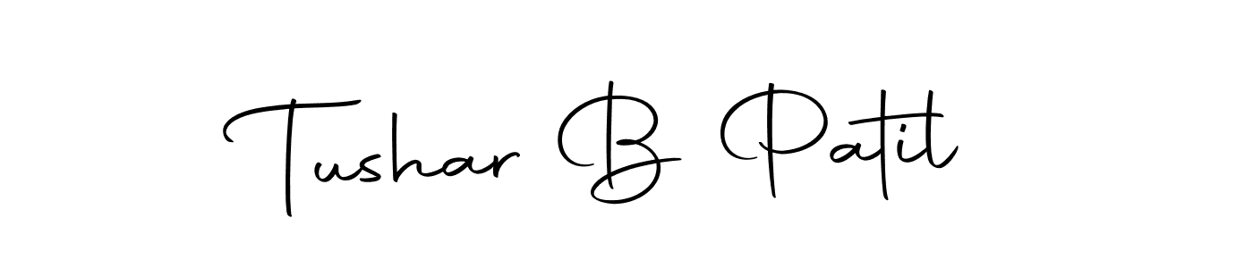 How to make Tushar B Patil name signature. Use Autography-DOLnW style for creating short signs online. This is the latest handwritten sign. Tushar B Patil signature style 10 images and pictures png