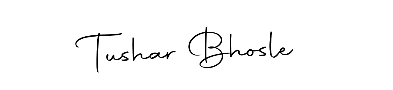 Create a beautiful signature design for name Tushar Bhosle. With this signature (Autography-DOLnW) fonts, you can make a handwritten signature for free. Tushar Bhosle signature style 10 images and pictures png