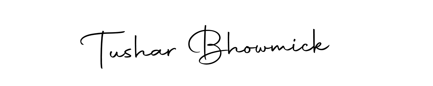 How to make Tushar Bhowmick name signature. Use Autography-DOLnW style for creating short signs online. This is the latest handwritten sign. Tushar Bhowmick signature style 10 images and pictures png