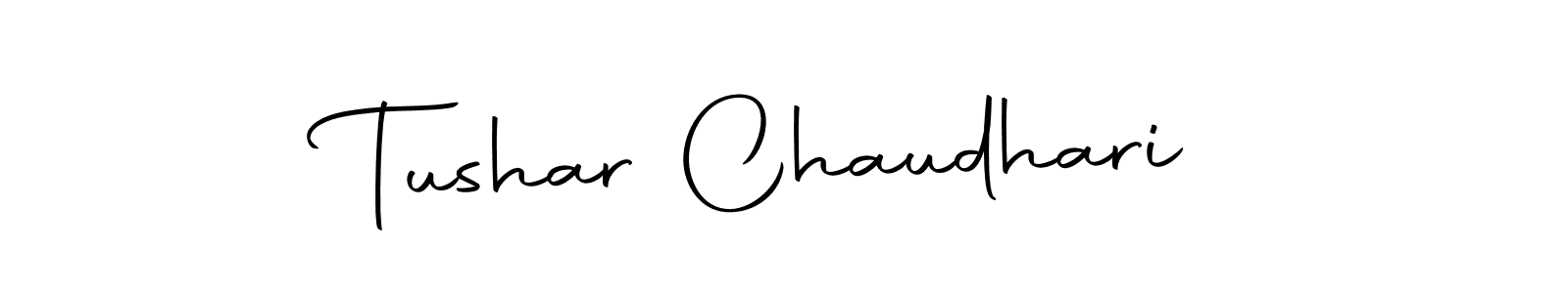 Create a beautiful signature design for name Tushar Chaudhari. With this signature (Autography-DOLnW) fonts, you can make a handwritten signature for free. Tushar Chaudhari signature style 10 images and pictures png