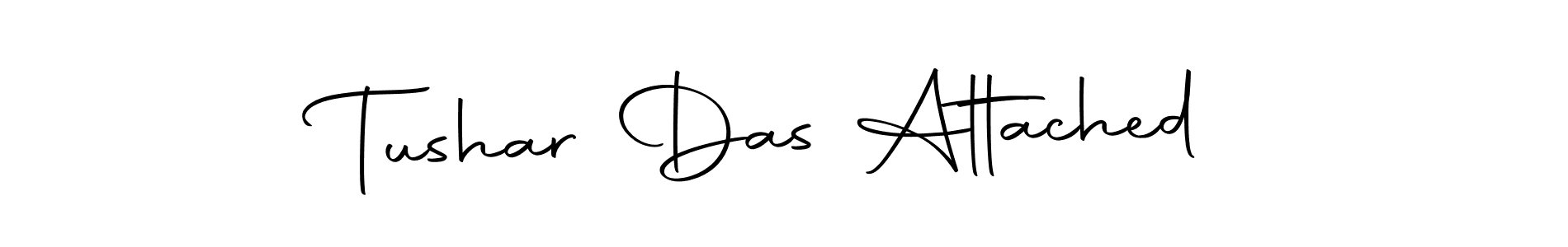Create a beautiful signature design for name Tushar Das Attached. With this signature (Autography-DOLnW) fonts, you can make a handwritten signature for free. Tushar Das Attached signature style 10 images and pictures png