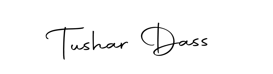 The best way (Autography-DOLnW) to make a short signature is to pick only two or three words in your name. The name Tushar Dass include a total of six letters. For converting this name. Tushar Dass signature style 10 images and pictures png