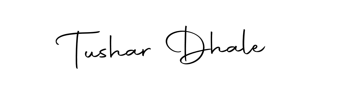 Similarly Autography-DOLnW is the best handwritten signature design. Signature creator online .You can use it as an online autograph creator for name Tushar Dhale. Tushar Dhale signature style 10 images and pictures png