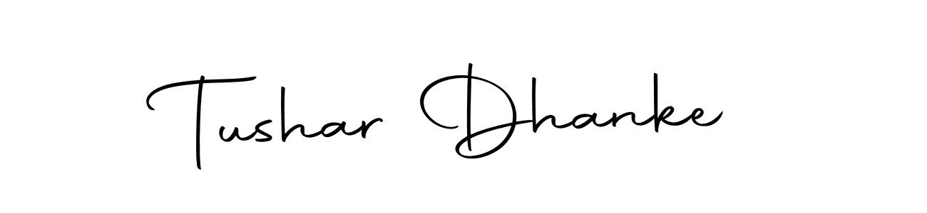 Design your own signature with our free online signature maker. With this signature software, you can create a handwritten (Autography-DOLnW) signature for name Tushar Dhanke. Tushar Dhanke signature style 10 images and pictures png