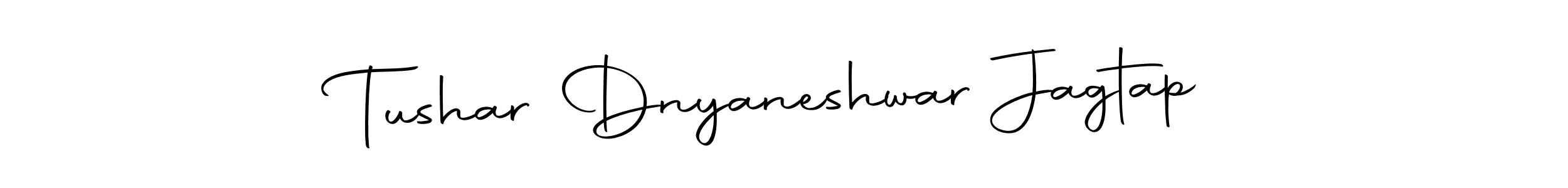 How to make Tushar Dnyaneshwar Jagtap name signature. Use Autography-DOLnW style for creating short signs online. This is the latest handwritten sign. Tushar Dnyaneshwar Jagtap signature style 10 images and pictures png