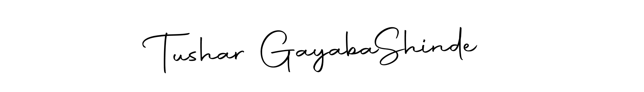 Create a beautiful signature design for name Tushar Gayaba  Shinde. With this signature (Autography-DOLnW) fonts, you can make a handwritten signature for free. Tushar Gayaba  Shinde signature style 10 images and pictures png